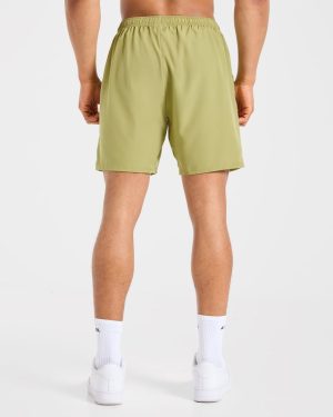 Core 7" Shorts - Citrus Olive: The Ultimate Performance Essential