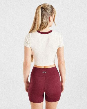 Courtside Baby Tee - Off White: The Ultimate Blend of Sporty Chic and Comfort