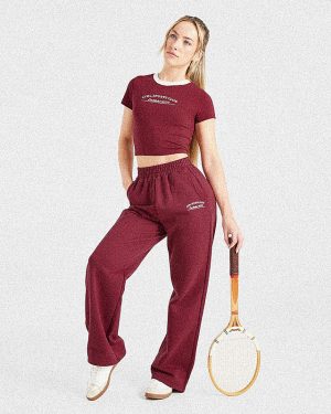 Courtside Baby Tee - Summer Cherry: The Ultimate Summer Essential