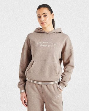 Courtside Hoodie - Mocha: The Ultimate Relaxed Fit Essential