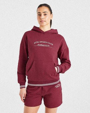 Courtside Hoodie - Summer Cherry: The Ultimate Relaxed Fit Essential