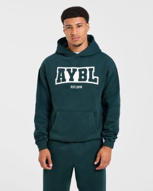 Academy Oversized Hoodie - Pine Green: The Ultimate Streetwear Essential