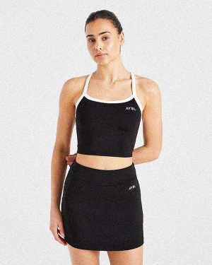 Courtside Tank Top - Black: The Ultimate Athleisure Essential
