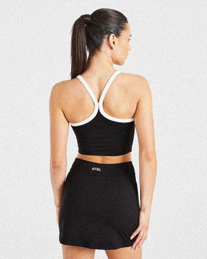 Courtside Tank Top - Black: The Ultimate Athleisure Essential