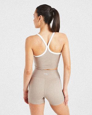 Courtside Tank Top - Mocha: The Ultimate Athleisure Essential
