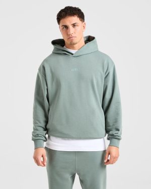 Craft Oversized Hoodie - Vintage Sage: The Ultimate Comfort Upgrade