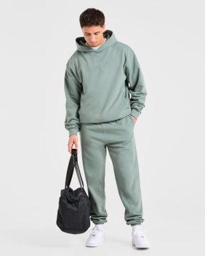 Craft Oversized Joggers - Vintage Sage: The Ultimate Comfort Upgrade