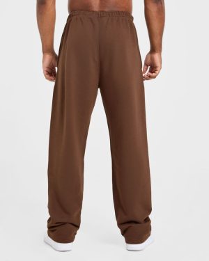 Craft Oversized Straight Leg Joggers - Brown: The Ultimate Comfort Fit