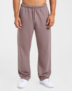 Craft Oversized Straight Leg Joggers - Muted Plum: The Ultimate Comfort Fit