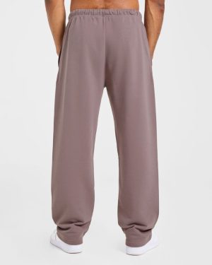 Craft Oversized Straight Leg Joggers - Muted Plum: The Ultimate Comfort Fit