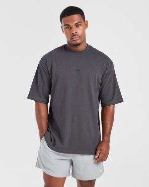 Craft Oversized T Shirt - Charcoal: The Ultimate Premium Cotton Essential