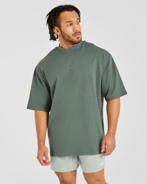 Craft Oversized T Shirt - Vintage Sage: The Ultimate Comfort Staple