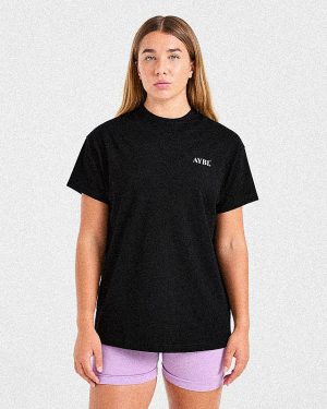 Dedicate To The Journey Oversized T Shirt - Black
