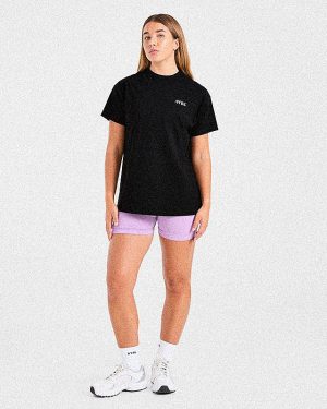 Dedicate To The Journey Oversized T Shirt - Black