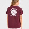 Dedicate To The Journey Oversized T Shirt - Burgundy