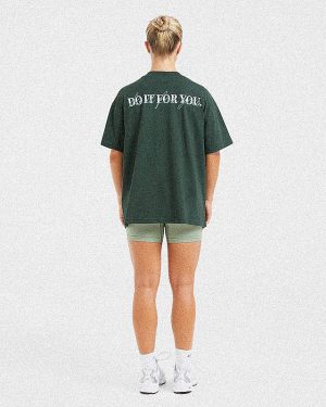 Do It For You Oversized T-Shirt - Forest Green | Premium Comfort & Style