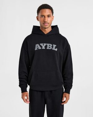 Elite Hoodie - Black/Charcoal: The Ultimate Post-Workout Essential