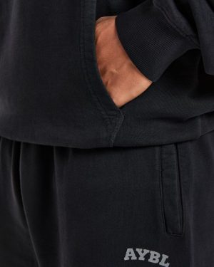 Elite Hoodie - Black/Charcoal: The Ultimate Post-Workout Essential