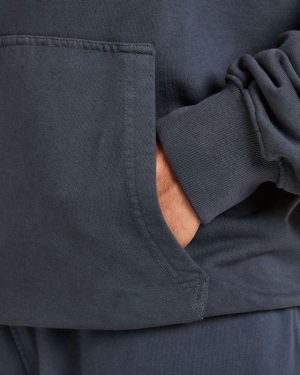 Elite Heavy Blue Hoodie - Premium Enzyme Washed Cotton