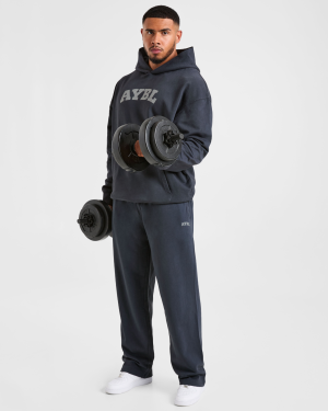 Elite Heavy Blue Hoodie - Premium Enzyme Washed Cotton