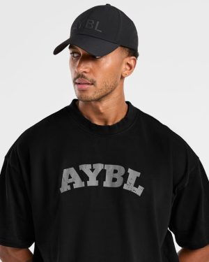 Elite Oversized T-Shirt: The Ultimate Black/Charcoal Gym Essential