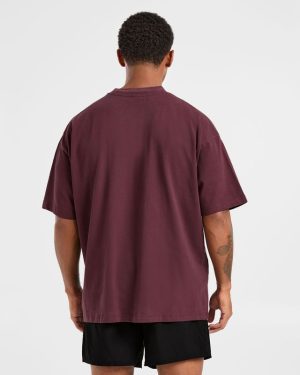Elite Oversized T-Shirt in Dusty Plum: The Ultimate Comfort Fit