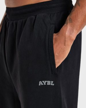 Elite Straight Leg Joggers - Black/Charcoal: The Ultimate Gym-to-Street Essential