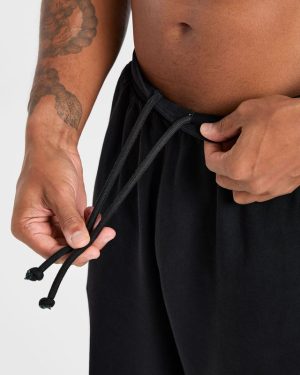 Elite Straight Leg Joggers - Black/Charcoal: The Ultimate Gym-to-Street Essential