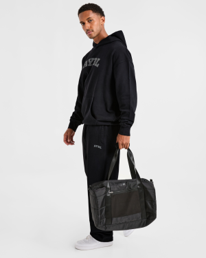 Elite Straight Leg Joggers - Black/Charcoal: The Ultimate Gym-to-Street Essential