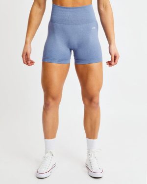 Empower Seamless Shorts - Blue Marl: The Ultimate Performance Wear