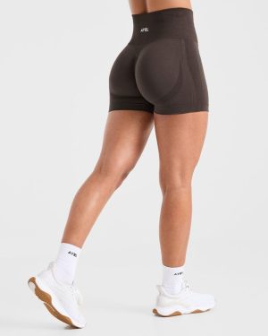 Empower Seamless Shorts - Cocoa Brown: The Ultimate Performance Wear