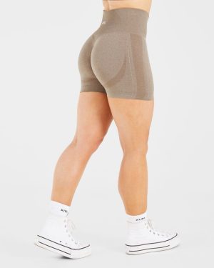 Empower Seamless Shorts - Taupe Marl: The Ultimate Performance Wear