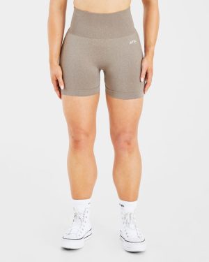 Empower Seamless Shorts - Taupe Marl: The Ultimate Performance Wear