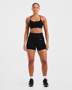 Empower Seamless Sports Bra - Black: The Ultimate Low-Impact Training Companion