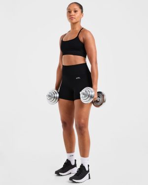 Empower Seamless Sports Bra - Black: The Ultimate Low-Impact Training Companion