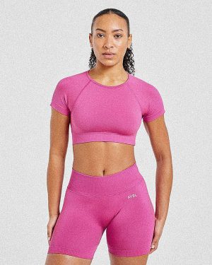 Adapt Seamless Crop Top - Pink: The Ultimate Performance Wear