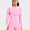 Enhance Seamless Jacket - Sugar Pink: The Ultimate Sculpting Gym Essential