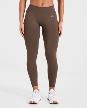 Enhance Seamless Leggings - Brown: Ultimate Performance & Sculpt