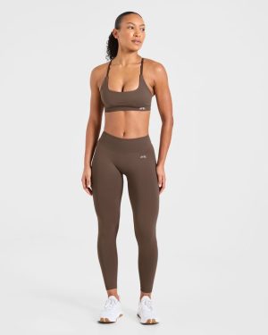 Enhance Seamless Leggings - Brown: Ultimate Performance & Sculpt