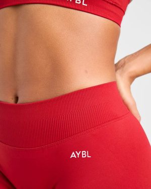 Enhance Seamless Leggings - Red: The Ultimate Compression Fit for Peak Performance