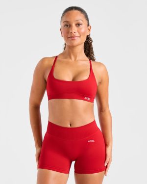 Enhance Seamless Sports Bra - Red: Ultimate Comfort & Support