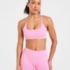 Enhance Seamless Sports Bra - Sugar Pink: The Ultimate Low-Impact Workout Companion