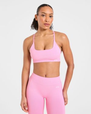 Enhance Seamless Sports Bra - Sugar Pink: The Ultimate Low-Impact Workout Companion