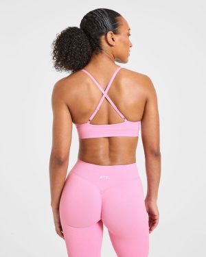 Enhance Seamless Sports Bra - Sugar Pink: The Ultimate Low-Impact Workout Companion
