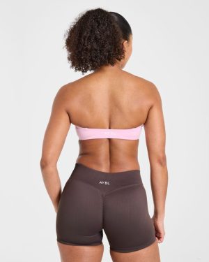 Essential Bandeau Sports Bra - Pink: The Ultimate Versatile Workout Companion