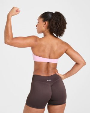 Essential Bandeau Sports Bra - Pink: The Ultimate Versatile Workout Companion