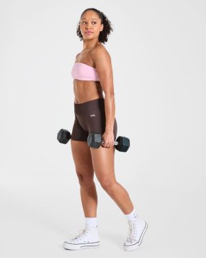 Essential Bandeau Sports Bra - Pink: The Ultimate Versatile Workout Companion
