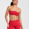 Essential Bandeau Sports Bra - Raspberry: The Ultimate Fusion of Style and Performance