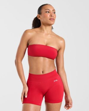 Essential Bandeau Sports Bra - Raspberry: The Ultimate Fusion of Style and Performance