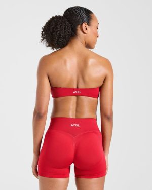 Essential Bandeau Sports Bra - Raspberry: The Ultimate Fusion of Style and Performance